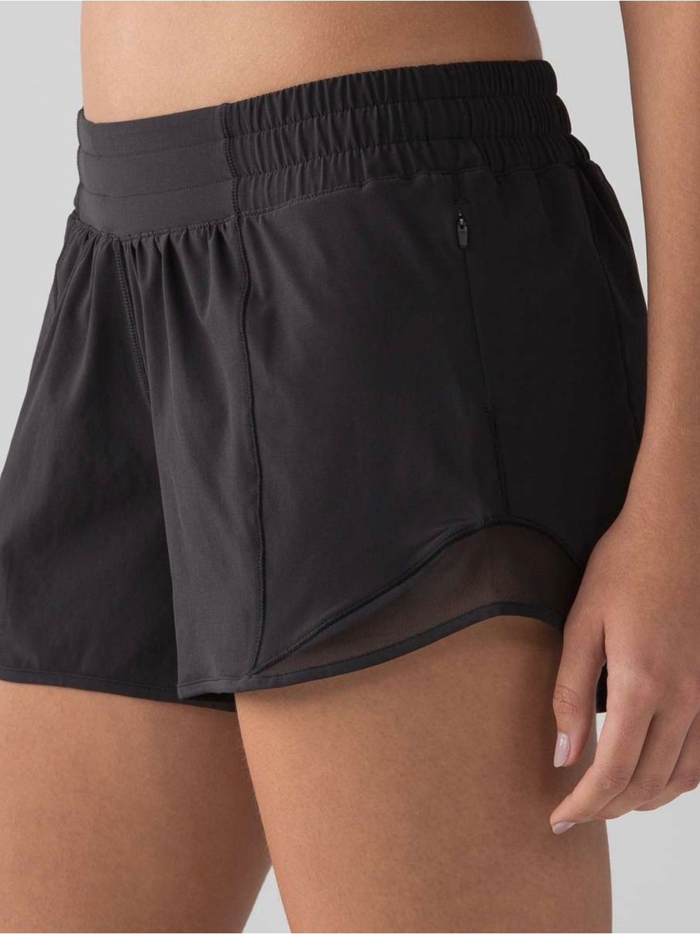lululemon athletica Black hottie hot Running Shorts in black size 12 tall